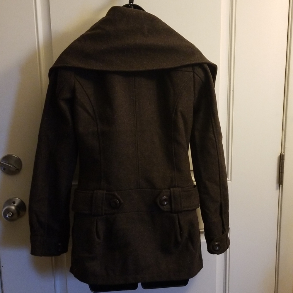 H&M Brown Pea Coat - Picture 4 of 8